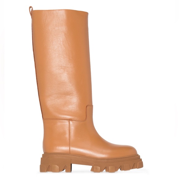 Giaborghini x Pernile Teisbaek 07 leather knee-high boots - Picture 2 of 11